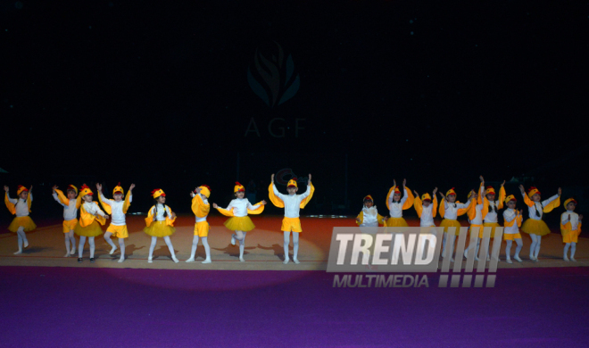 National Gymnastics Arena in Baku hosts Novruz show. Azerbaijan, 19 match, 2016
